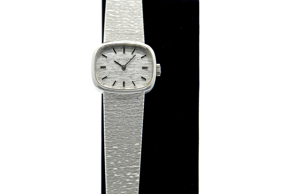 Longines Vintage 9ct White Gold - Watch Square