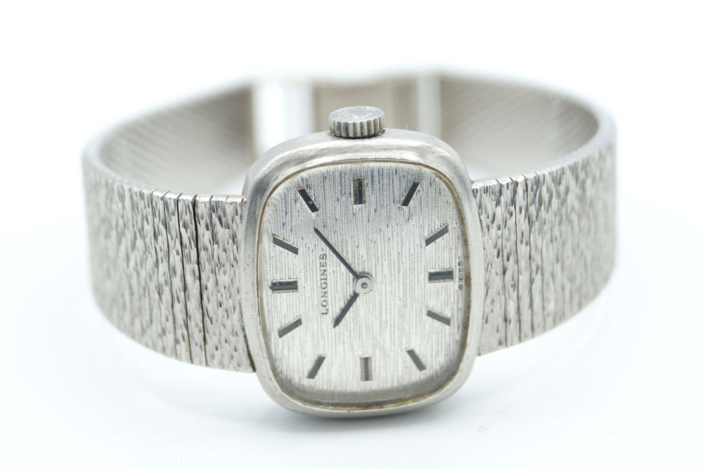 Longines Vintage 9ct White Gold - Watch Square
